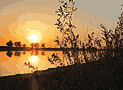 Закат на реке Енотаевке